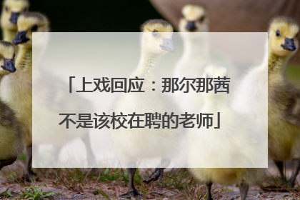 上戏回应：那尔那茜不是该校在聘的老师